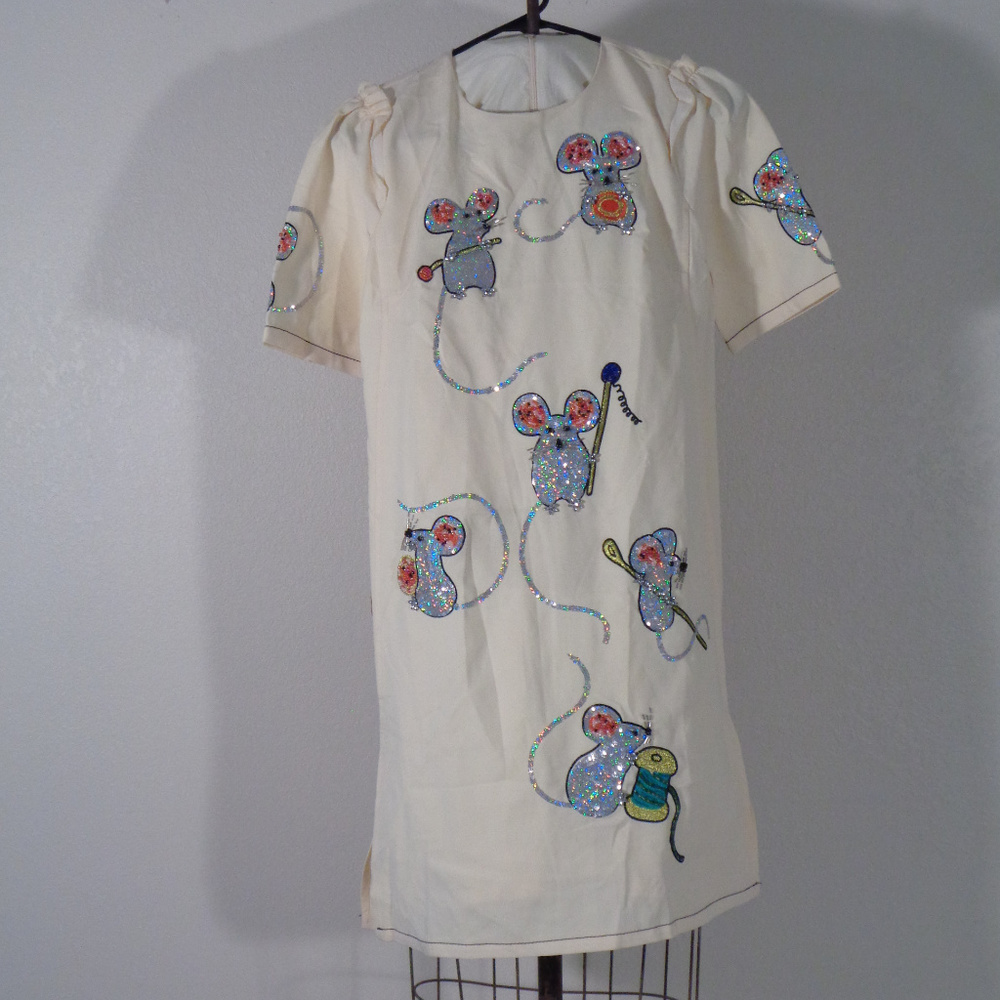 EEK!!! ADORABLE MOUSE MINI DRESS